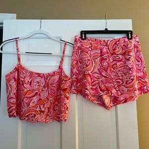 Lilly Pulitzer Ivy Crop Top & Short Set, Size 6